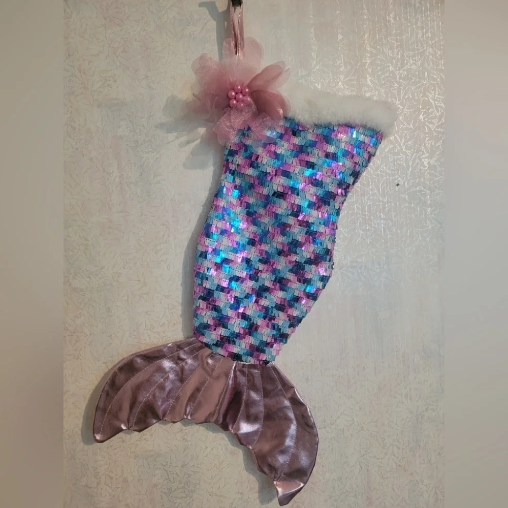 Sequin Mermaid Tail Stocking